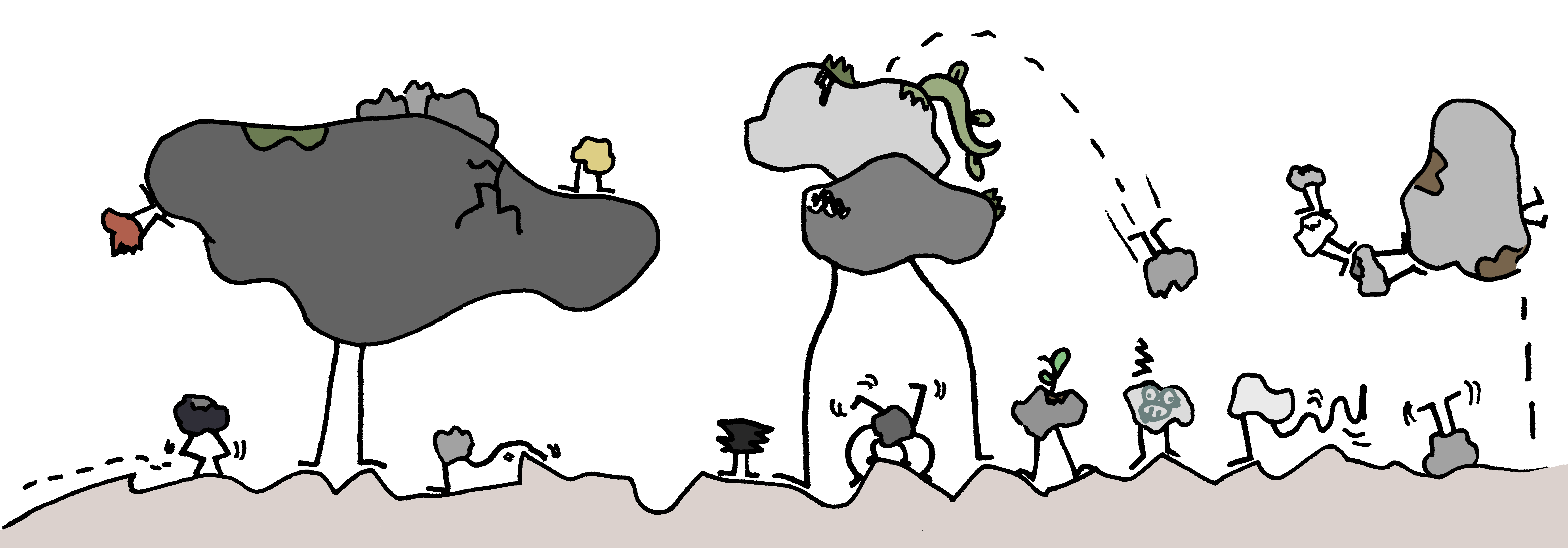 Cuadro 'Rocas con Patas'