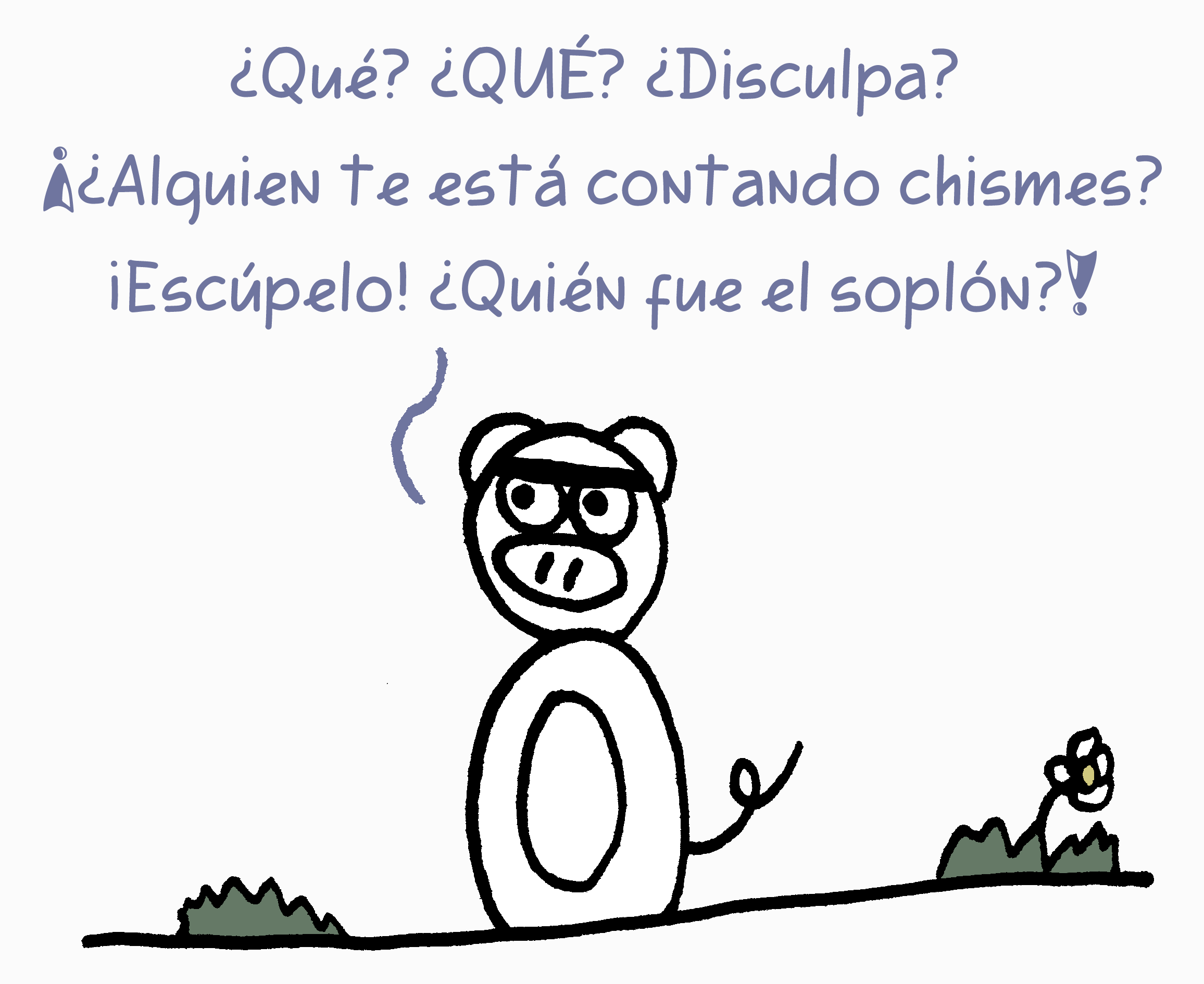 Cerdo reclamando a Stormer