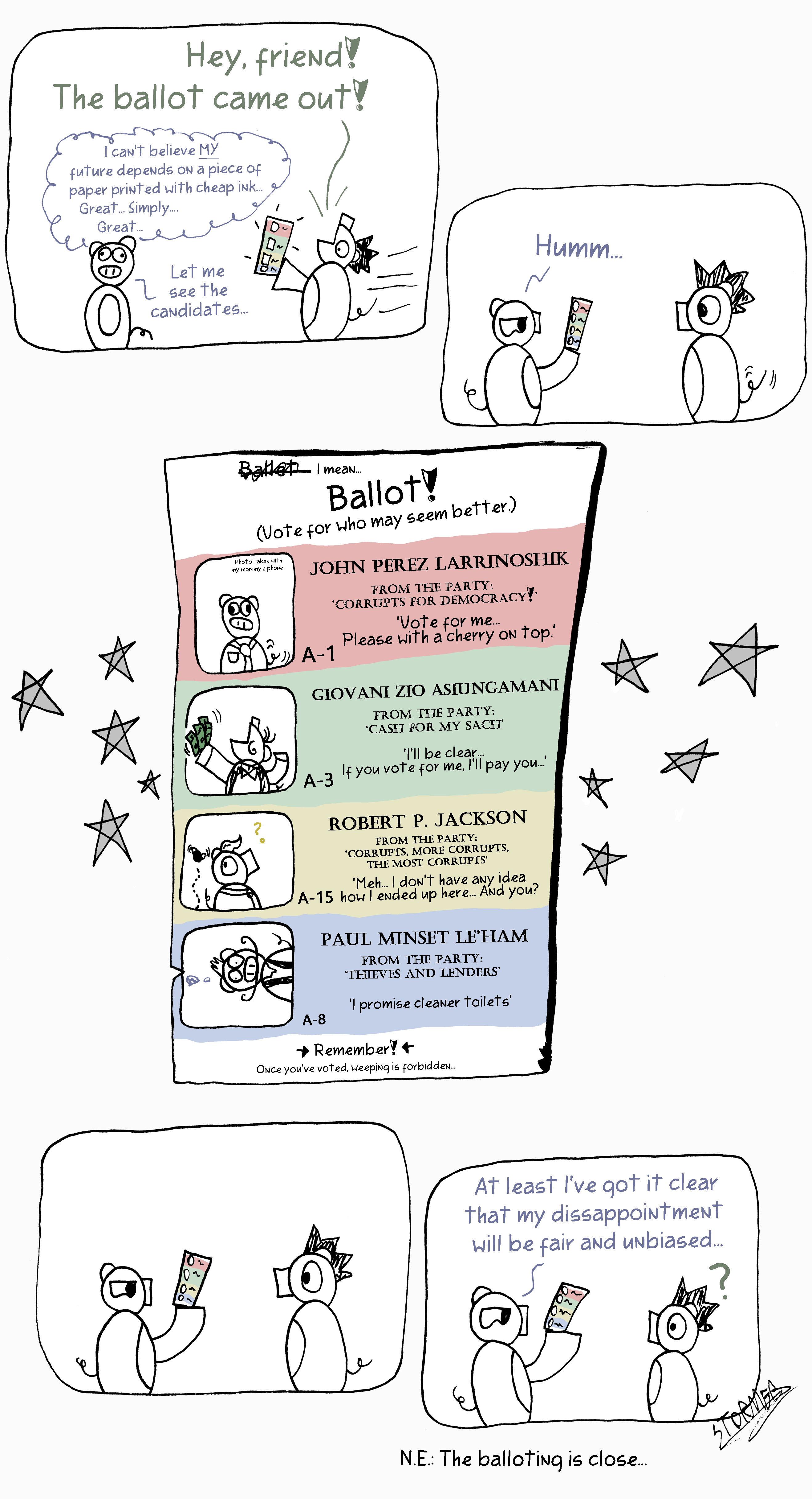 Electoral Ballot Comic