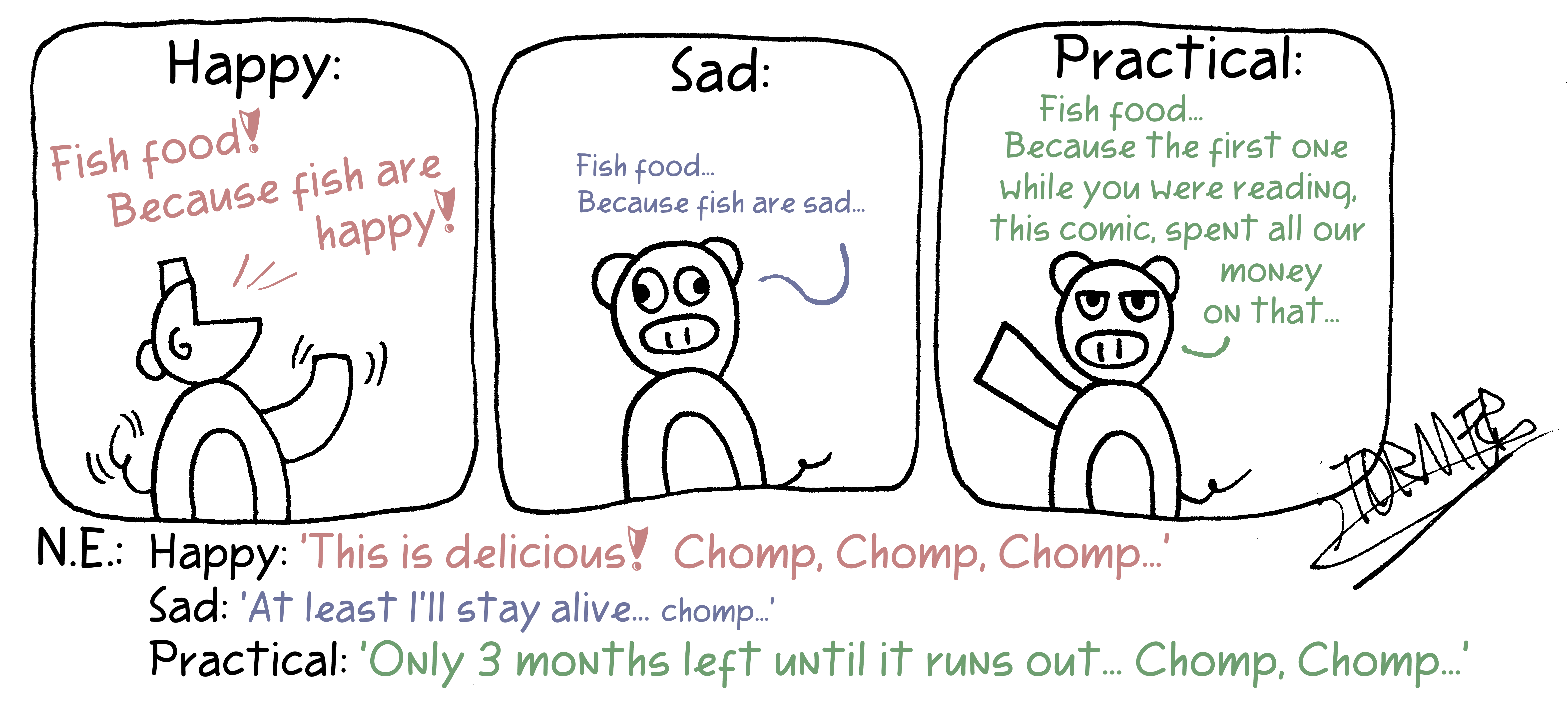 Question of the Day 1: What would you like to eat? Comic