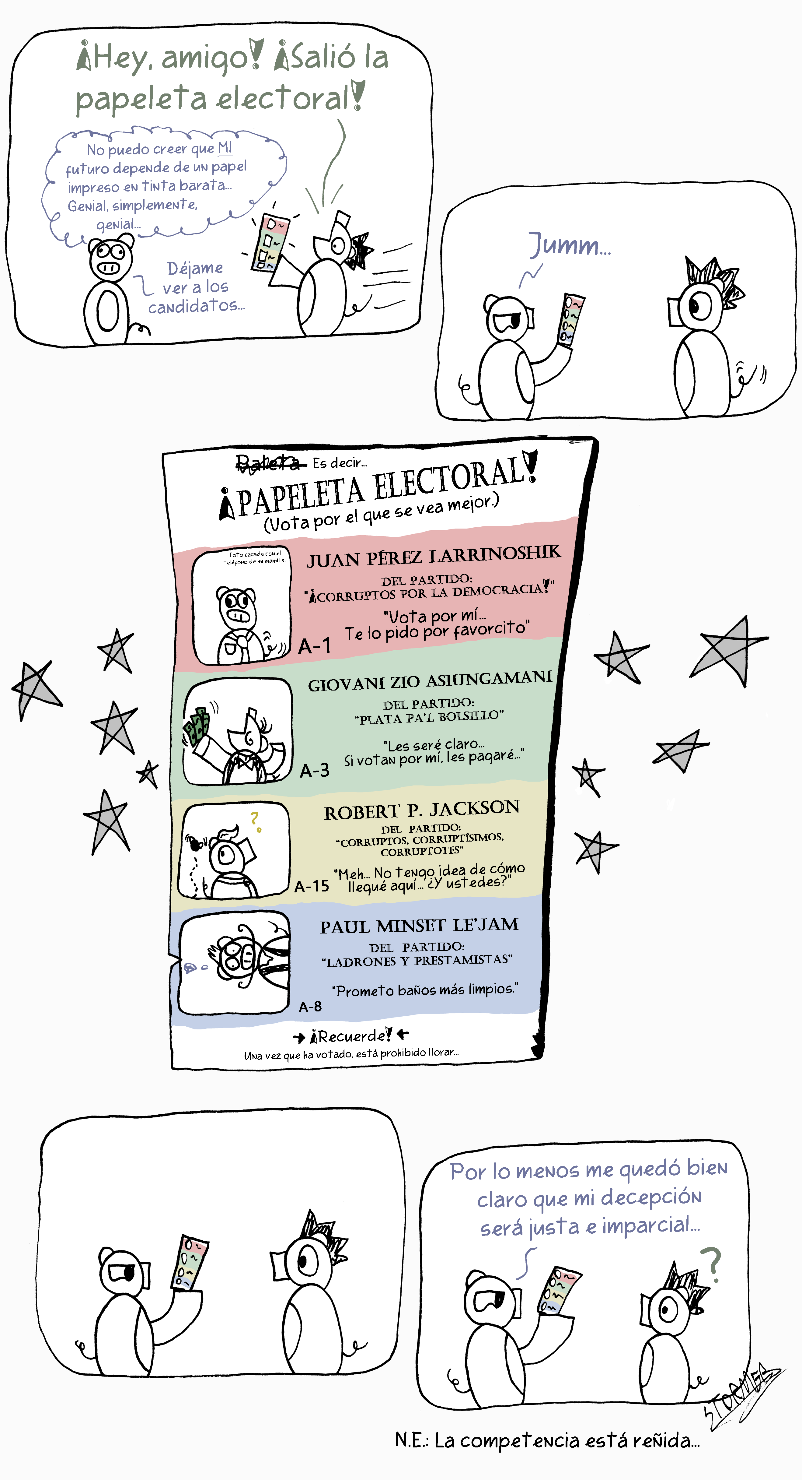 Cómic Papeleta Electoral