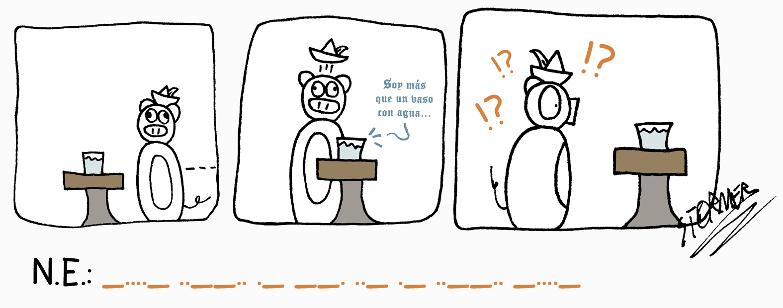 Cómic Vaso de Agua