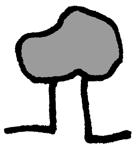 Roca con Patas